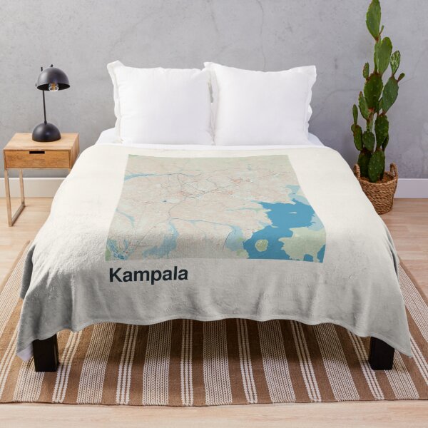 Aperçu de l'œuvre Carte minimaliste de Kampala créée et vendue par MapsNerd.