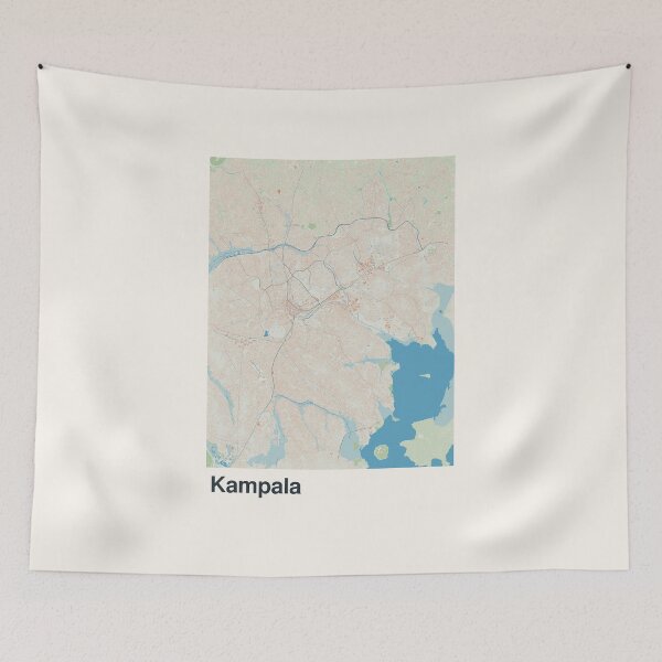 Item preview, Mapa minimalista de Kampala designed and sold by MapsNerd.