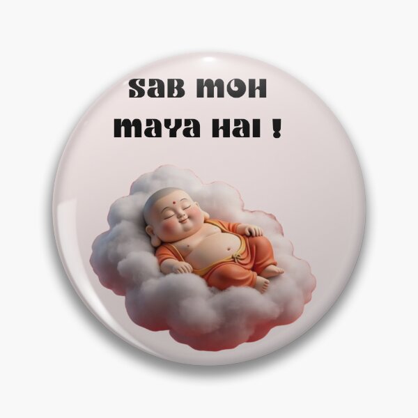 Item preview, Cute Sleeping Buddha – Sab Moh Maya Hai designed and sold by hyjnstudios-7.