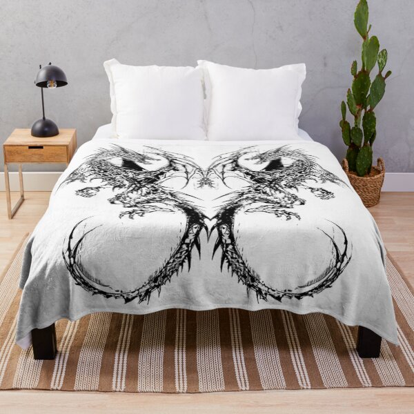 Item preview, Cyber Sigilism Dragon Symmetrical Gothic Tribal Art designed and sold by BrontesWhimsyStore.