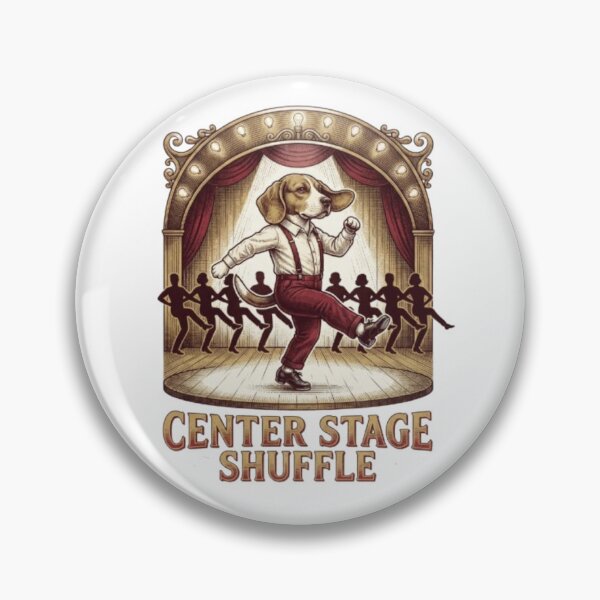 Item preview, Center Stage Shuffle Funny Broadway Musical Dog Tap Dance Beagle Lover Gift designed and sold by FurRealStudioCo.