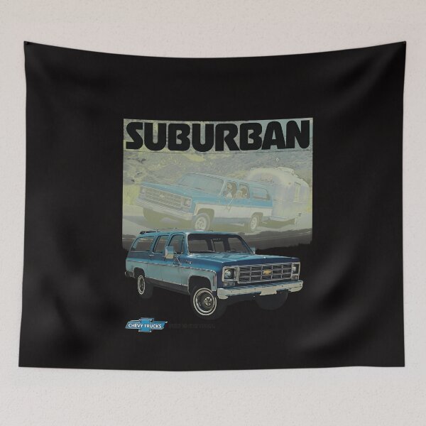 Item preview, Retro Suburban Truck Towing Vintage Camper  designed and sold by PickleballWeart.