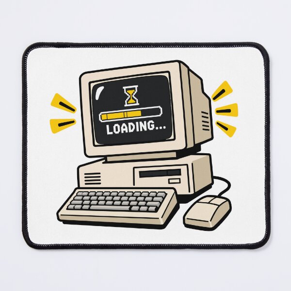 Item preview, Retro Computer Loading Screen Vintage Tech designed and sold by DesignGraphica.