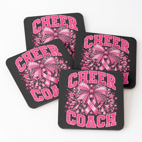 Item preview, Cheer Coach Breast Cancer Awareness designed and sold by ROUX-ART.