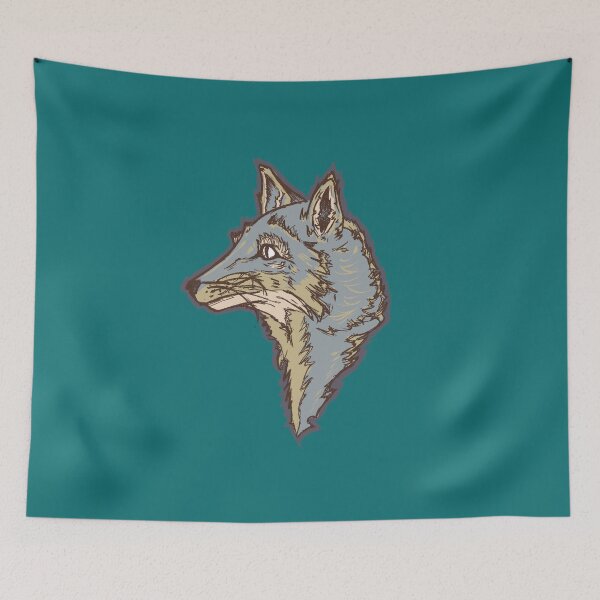 Item preview, Wild Fox | Hand-Drawn Ink Wildlife Art | Fox Head Profile designed and sold by Half Mess.