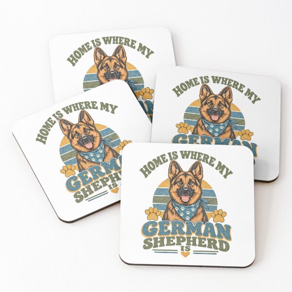 Item preview, german shepherd we love germanship dog retro sunset graphic designed and sold by DariaOltes.
