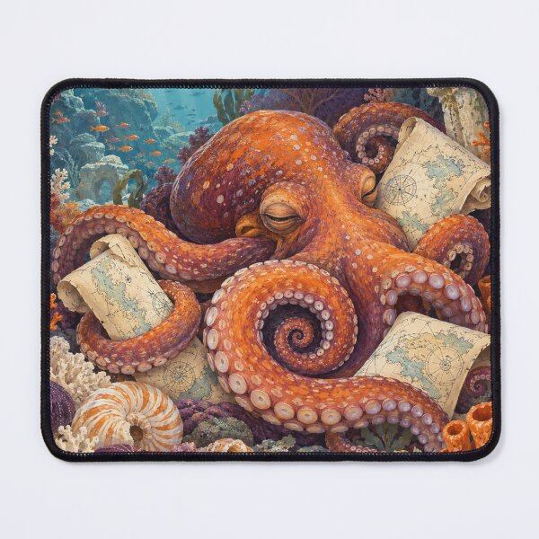 Item preview, The Siesta of the Cartographic Octopus designed and sold by DrizzyV.
