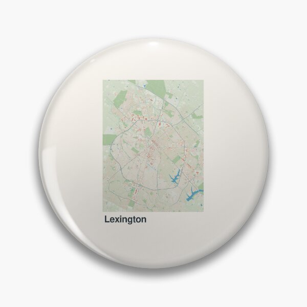 Artikelvorschau, Minimalistische Kartenkunst von Lexington entworfen und verkauft von MapsNerd.