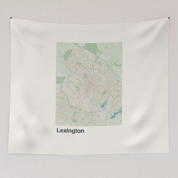 Item preview, Lexington Minimalistic Map Art designed and sold by MapsNerd.