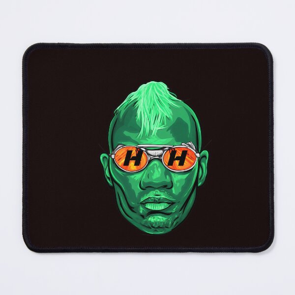 Item preview, Green Faced Spiky Haired Figure Shades designed and sold by Segasworks.