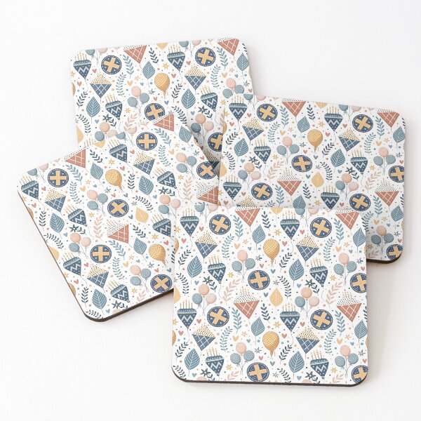 Item preview, Nordic Birthday Folk Marks | Scandinavian Party Design designed and sold by Shuga-Design.