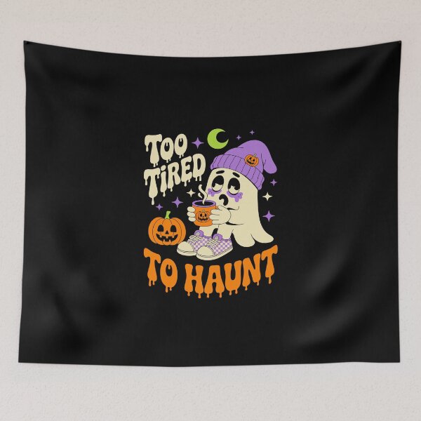 Item preview, : Too Tired To Haunt – Funny Tired Ghost Halloween Art designed and sold by jkrphoto.
