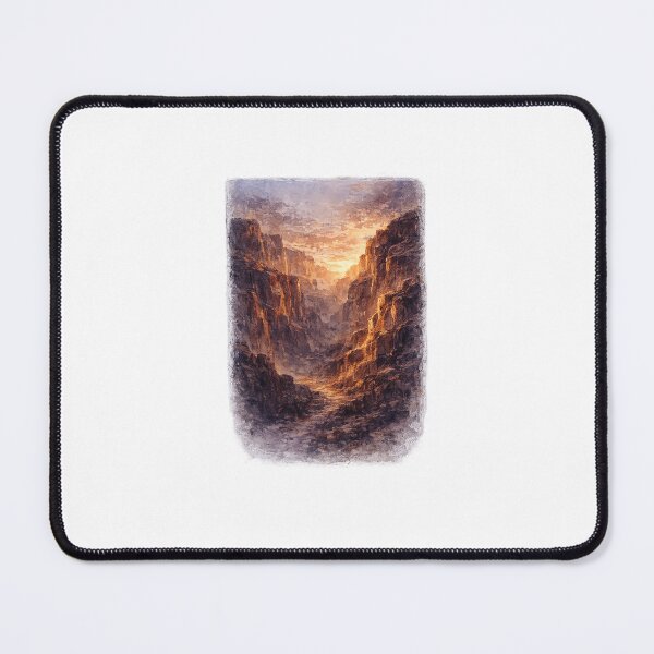 Item preview, Dramatic Desert Canyon Sunset | Watercolor Landscape designed and sold by PawsAndpetalstudio.