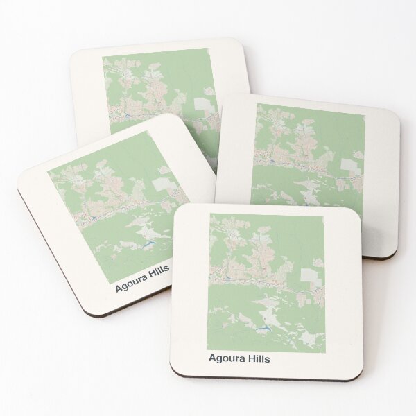 Item preview, Agoura Hills Minimalistic Map Art designed and sold by MapsNerd.