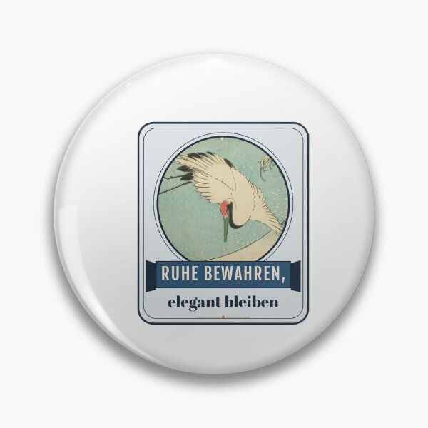 Item preview, Keep calm, remain elegant – Kranich Vintage Label designed and sold by Glowfy.