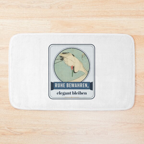 Item preview, Keep calm, remain elegant – Kranich Vintage Label designed and sold by Glowfy.
