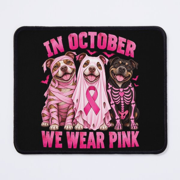 Item preview, Breast Cancer Awareness Dogs Wear Pink designed and sold by ROUX-ART.