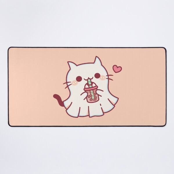 Item preview, Cute Ghost Cat Loves Boba Tea Halloween designed and sold by rustydoodle.