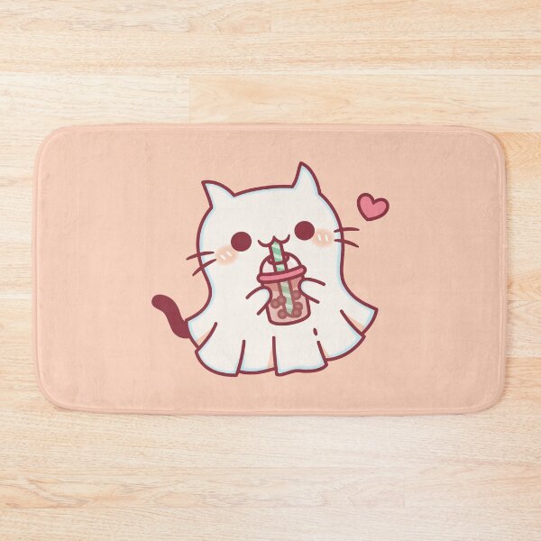 Item preview, Cute Ghost Cat Loves Boba Tea Halloween designed and sold by rustydoodle.