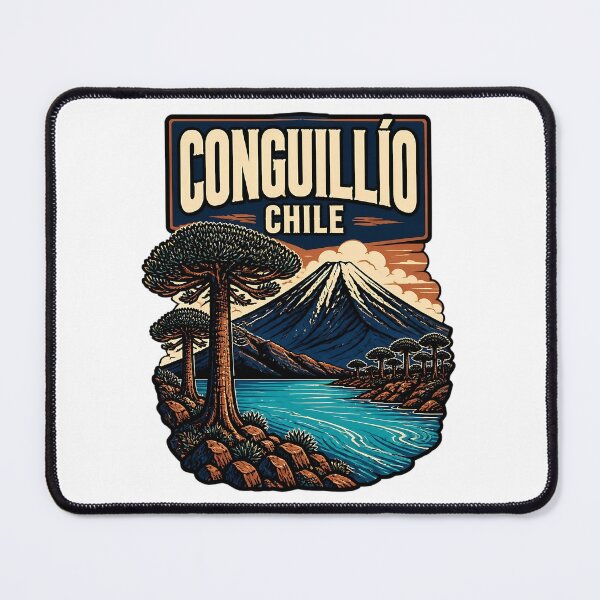 Item preview, Conguillio Chile Vintage Travel Tourism designed and sold by TravelersGems.