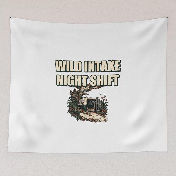 Item preview, Wild Intake Night Shift Illustrated Wildlife Rescue Gift   designed and sold by UrbanCanvvas.
