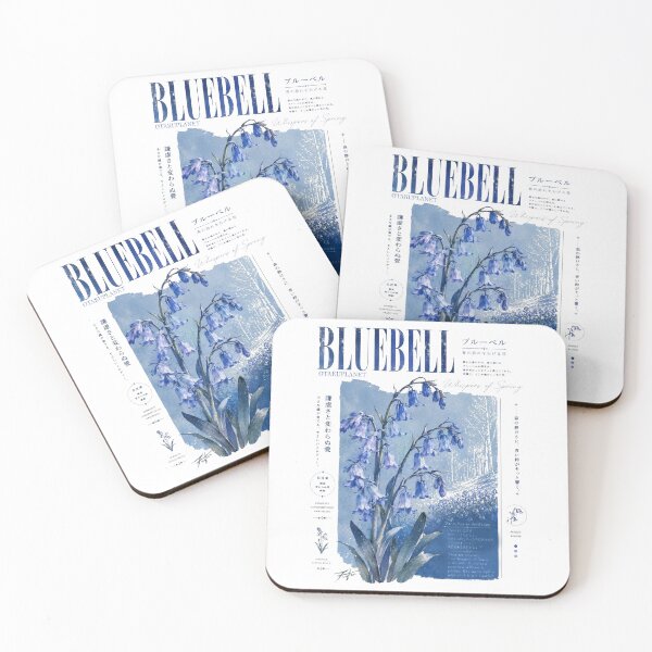 Item preview, Bluebell flower in vintage japanese retro anime flower aesthetic designed and sold by TheOtakuPlanet.