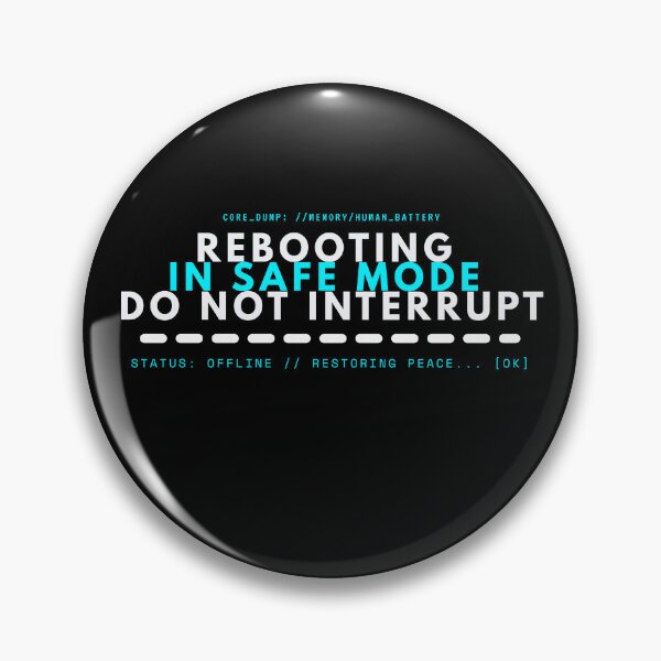Item preview, Rebooting In Safe Mode Cyberpunk Programmer Typography designed and sold by wildsilencee.