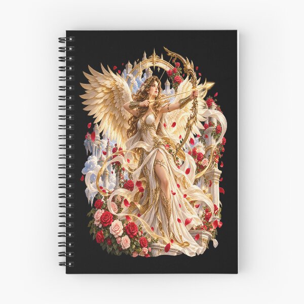 Aperçu de l'œuvre Archer Rose Céleste – Fantaisie Angélique créée et vendue par TroviTutto.