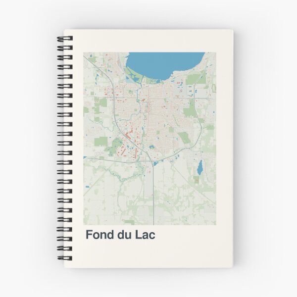 Aperçu de l'œuvre Carte minimaliste de Fond du Lac créée et vendue par MapsNerd.