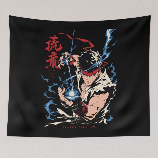 Artikelvorschau, Ryu Hadouken Power Burst - Street Fighter 2026 entworfen und verkauft von ruhiredve.