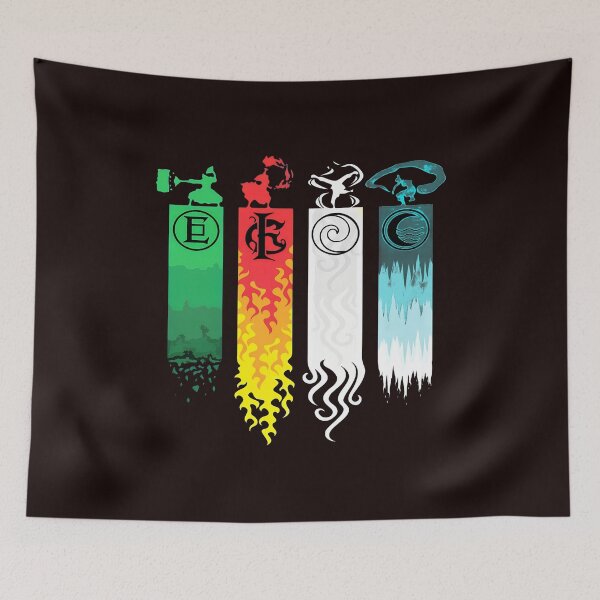 Item preview, Elemental Mastery Banners  designed and sold by Patternisyours.