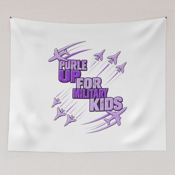 Item preview, Purple Up For Military Kids Appreciation designed and sold by ArtDesignTp.