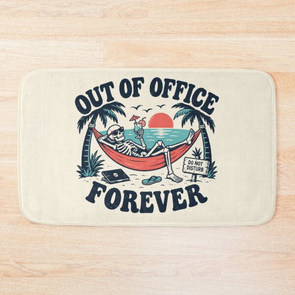 Item preview, Out of office sign with a skeleton designed and sold by anytka.