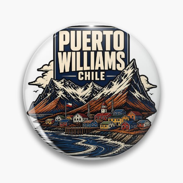 Item preview, Puerto Williams Chile Vintage Travel Tourism designed and sold by TravelersGems.