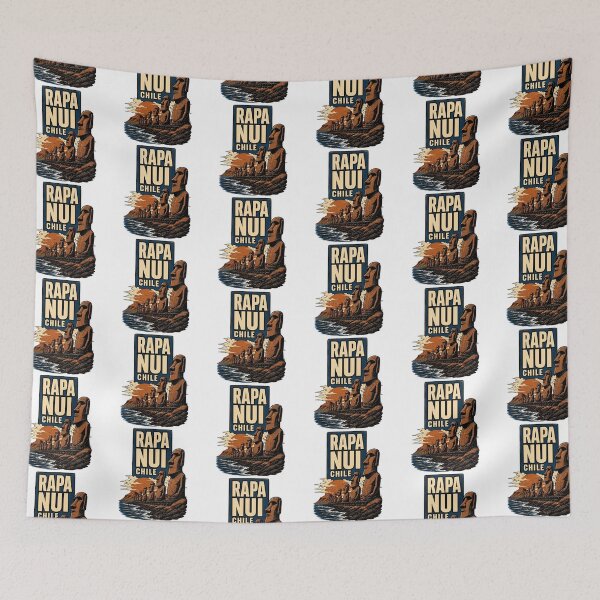 Item preview, Rapa Nui Chile Vintage Travel Tourism designed and sold by TravelersGems.