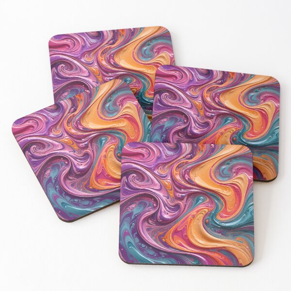 Aperçu de l'œuvre Vibrant Fluid Marble Gradient créée et vendue par MojoHill.
