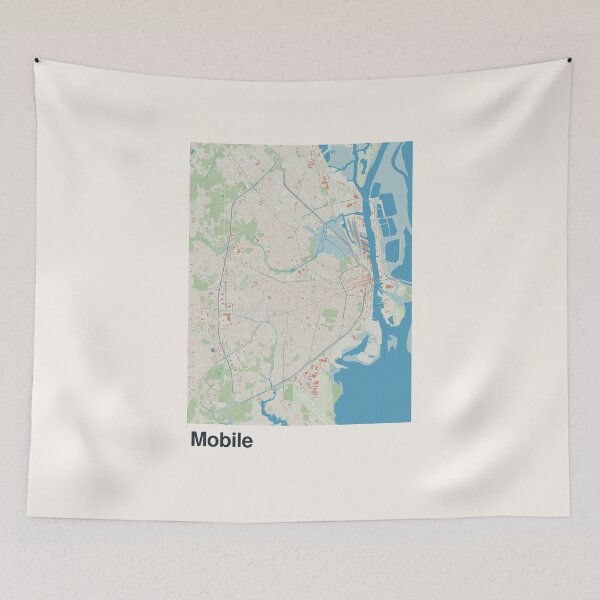 Item preview, Mobile Minimalistic Map Art designed and sold by MapsNerd.