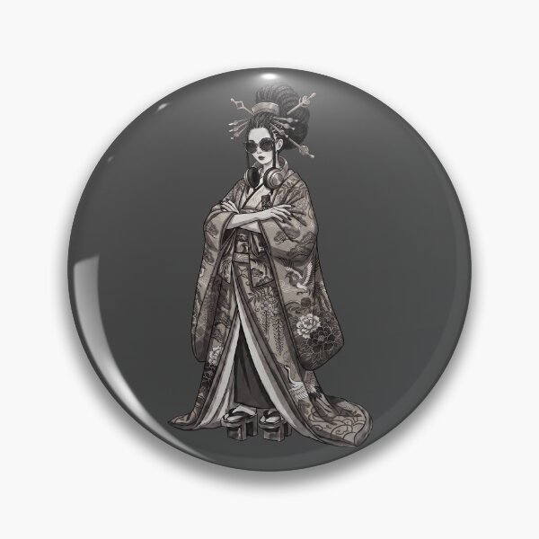 Item preview, Japanese Oiran Design x Street Culture (Black and White) designed and sold by Studio-MiMi.