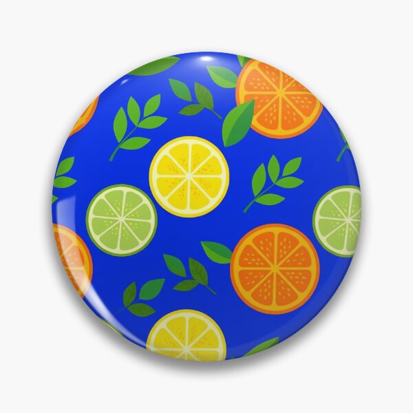 Artikelvorschau, Citrus Fruit Pattern Blue entworfen und verkauft von MojoHill.