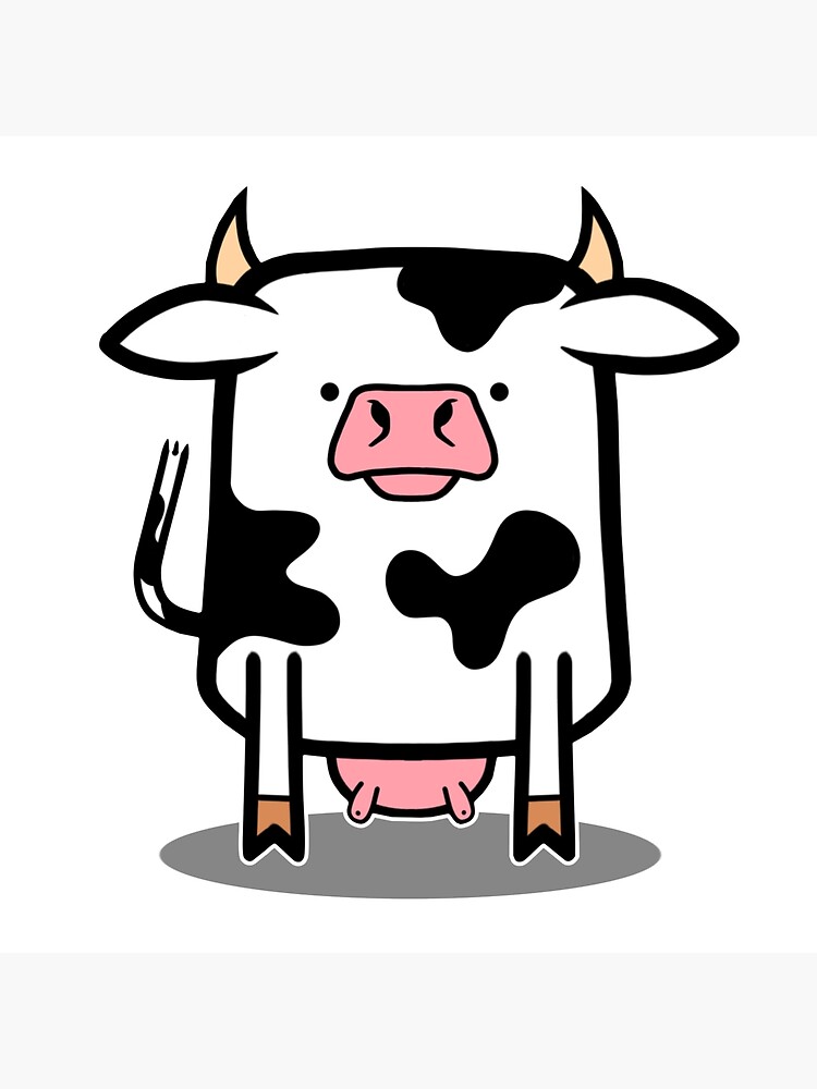 Moo Cow Poster By DocHackenbush Redbubble