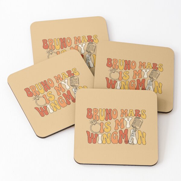 Item preview, Retro Groovy 70s Bruno Mars Is My Wingman Funny Typography designed and sold by Designart68.