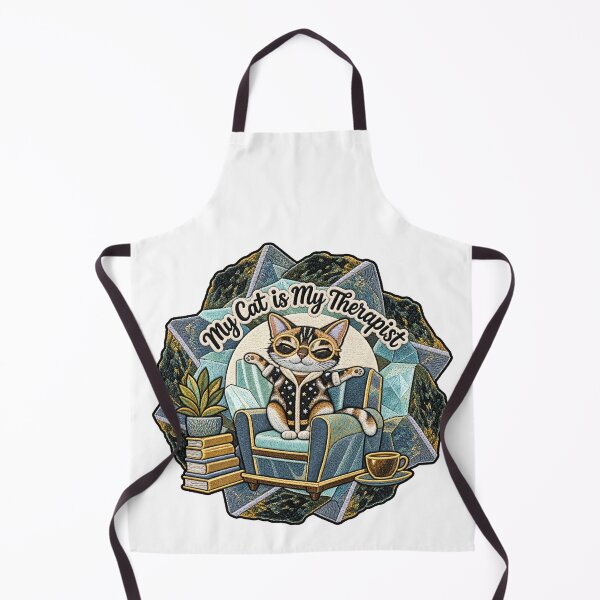 Item preview, My Cat Is My Therapist Funny Cat Saying designed and sold by ArtDesignTp.
