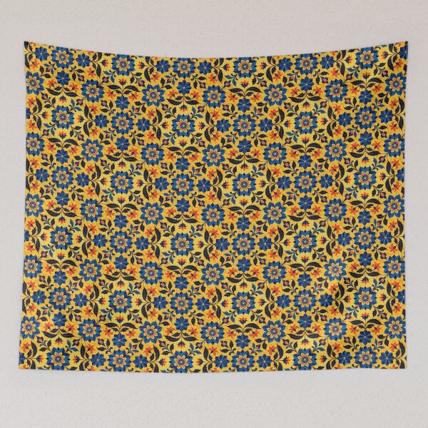 Item preview, Retro 70s Boho Folk Floral Pattern diagonal designed and sold by pASob-dESIGN.