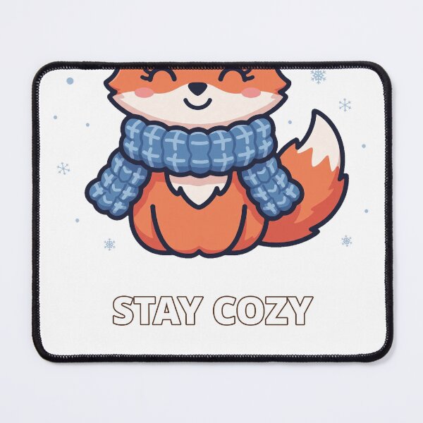 Artikelvorschau, Stay Cozy Cute Fox Winter Scarf entworfen und verkauft von ThreeFlyingAces.