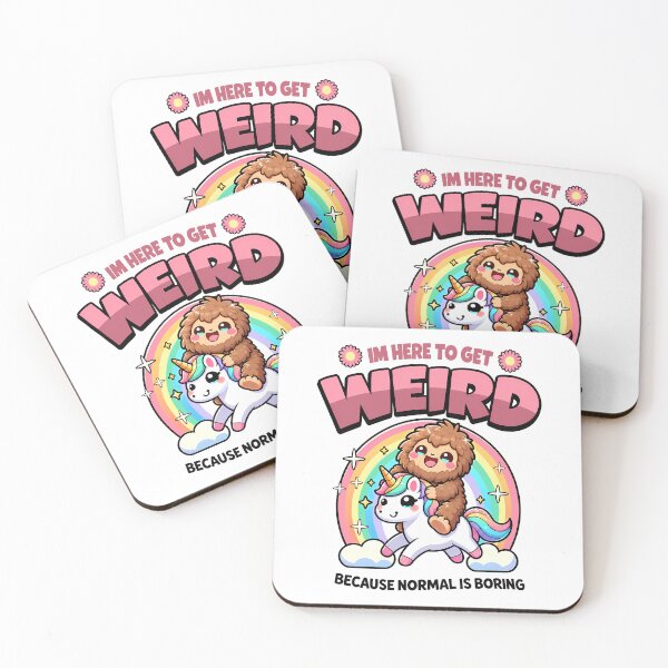 Item preview, I’m Here To Get Weird Sasquatch Unicorn designed and sold by ShirtWreck.