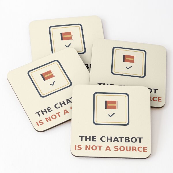 Item preview, The Chatbot Is Not A Source designed and sold by PhoenixTShirtz.