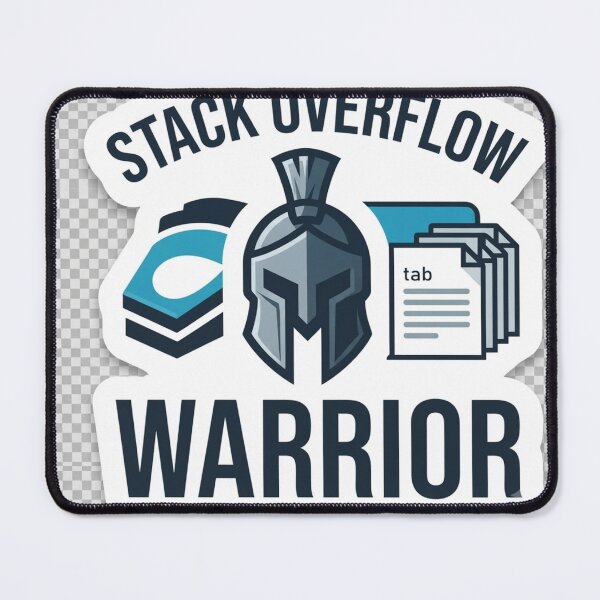 Item preview, Stack Overflow Warrior - Programmer and Developer Tech Sticker designed and sold by Kushwaha18.
