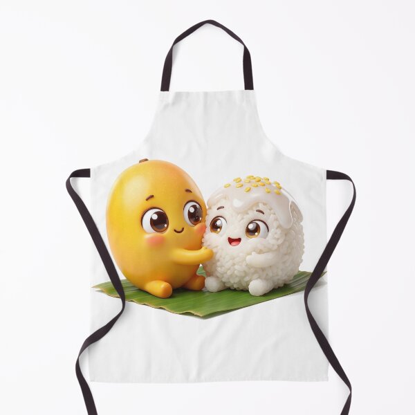 Item preview, Cute Mango Sticky Rice Thai Dessert Friends designed and sold by Thanat Pattern Studio.
