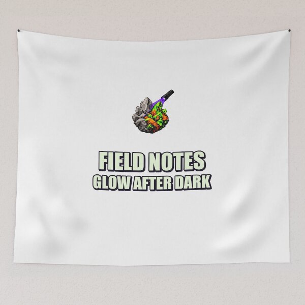 Aperçu de l'œuvre T-shirt Field Notes Rockhound phosphorescent créée et vendue par UrbanCanvvas.