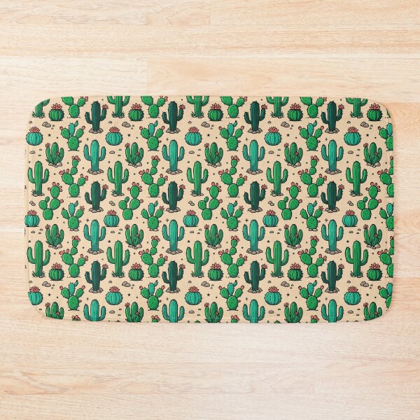 Item preview, Cactus Seamless Pattern Vector Blooming Saguaro Prickly Pear Cactus designed and sold by ByKaleido.